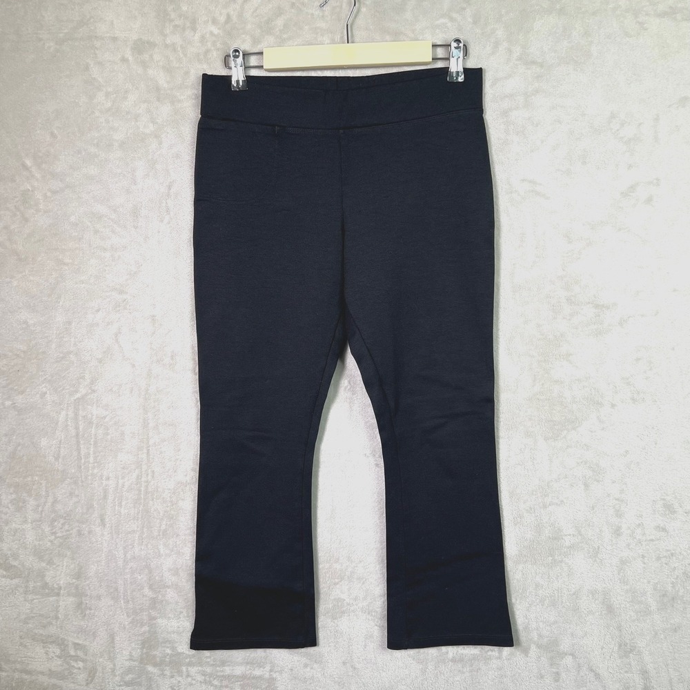 American Giant Black Pants Women's Size 8 Knit USA Made Casual Athleisure